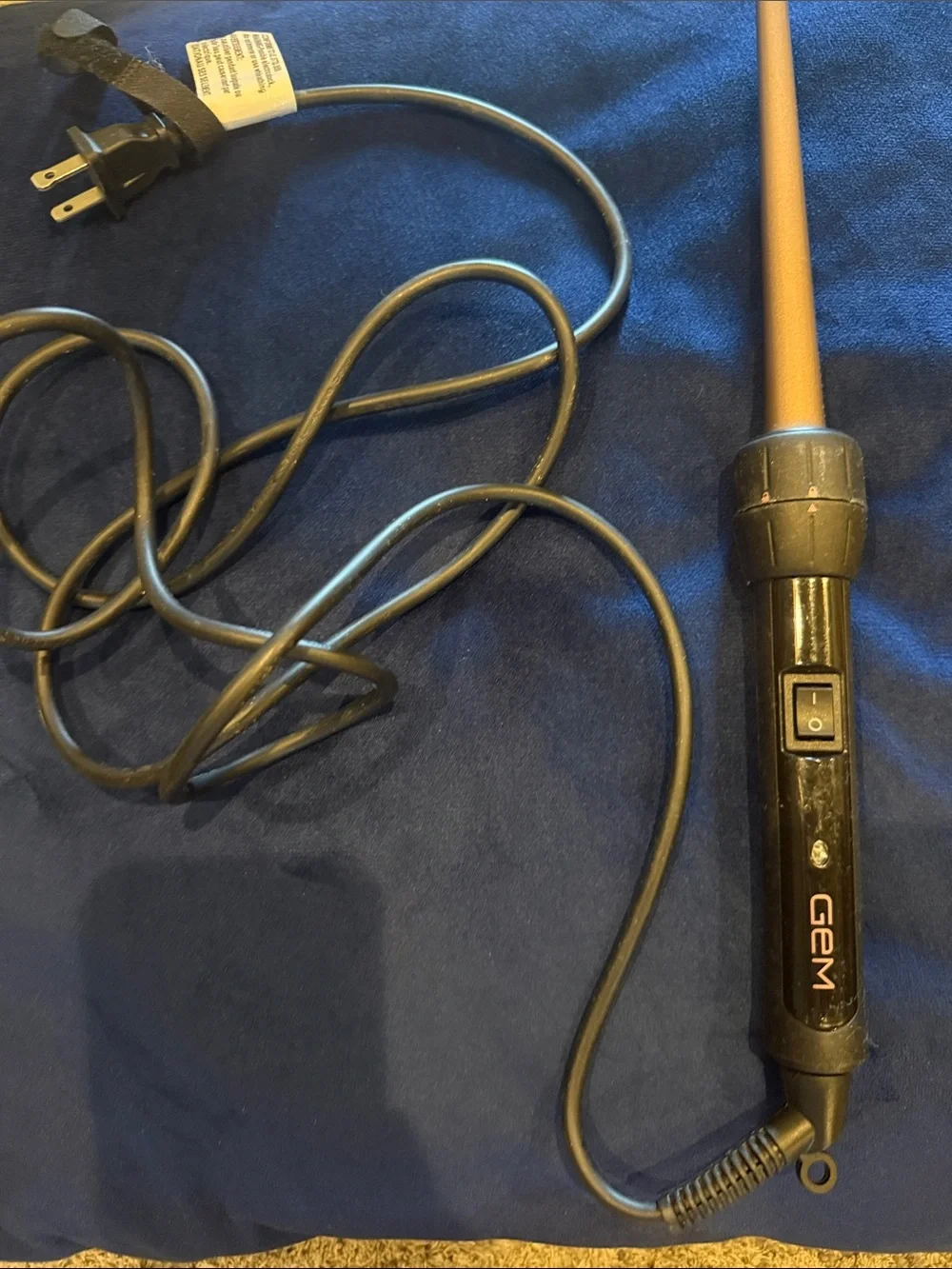 Gold Tapered Curling Wand - Black Handle